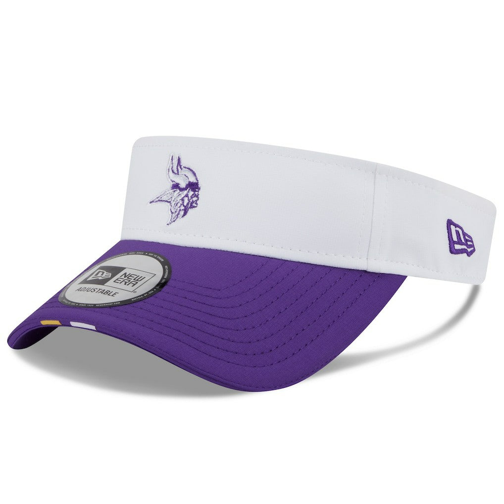 Minnesota Vikings New Era 2025 NFL Training Camp Adjustable Visor - White/Purple outlet