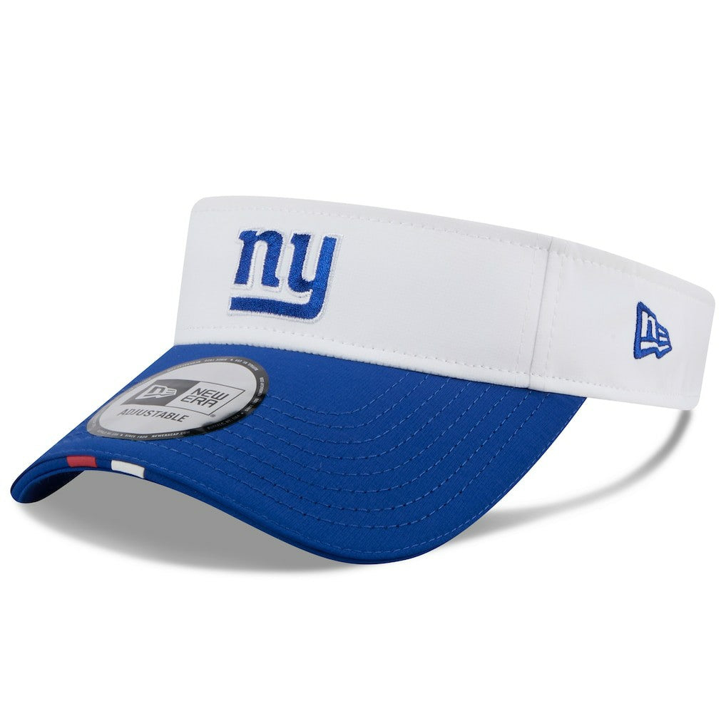New York Giants New Era 2025 NFL Training Camp Adjustable Visor - White/Royal outlet