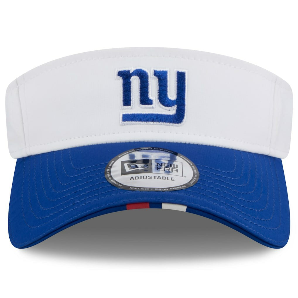 New York Giants New Era 2025 NFL Training Camp Adjustable Visor - White/Royal outlet