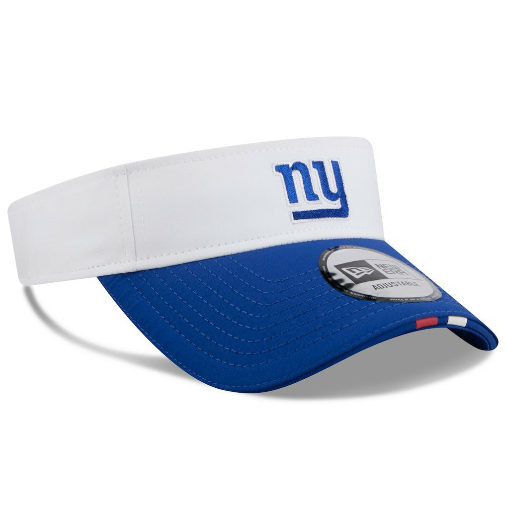 New York Giants New Era 2025 NFL Training Camp Adjustable Visor - White/Royal outlet