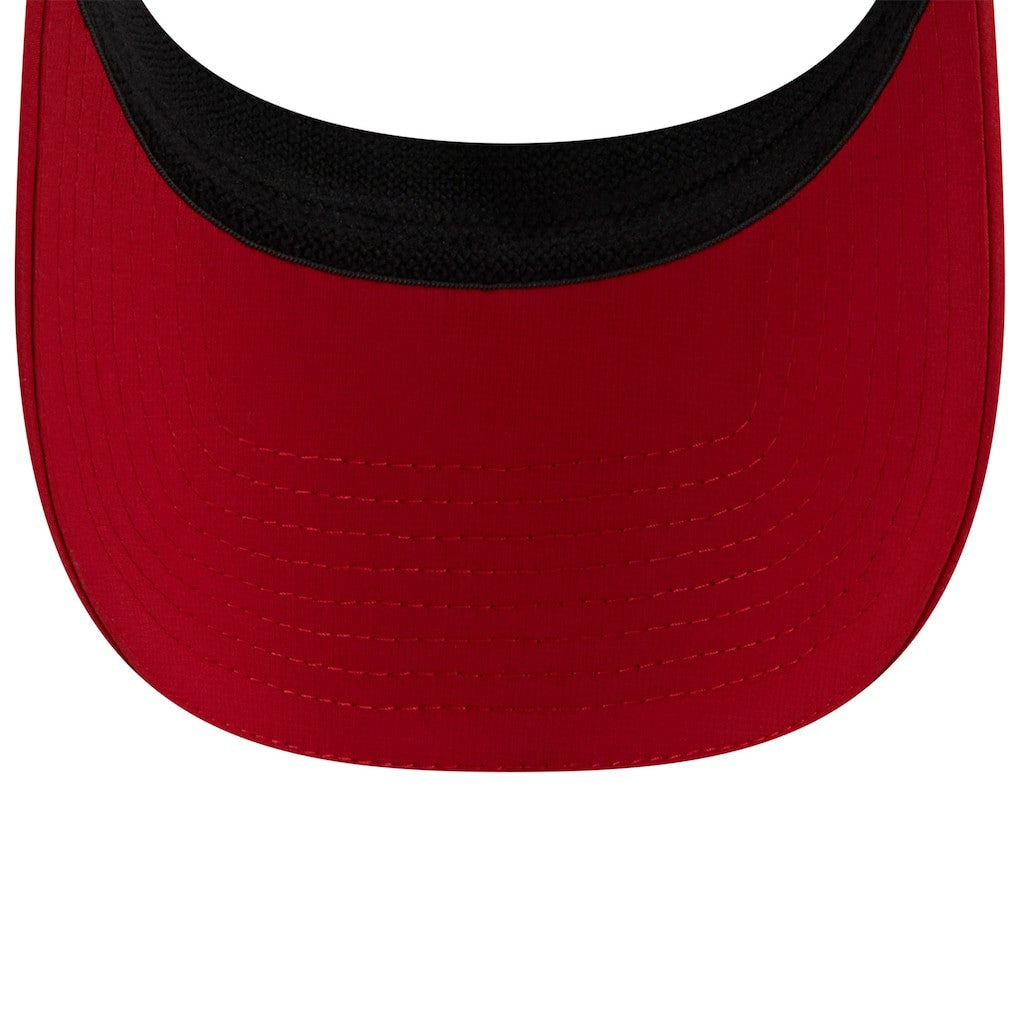 San Francisco 49ers New Era 2025 NFL Training Camp Adjustable Visor - White/Scarlet on sale