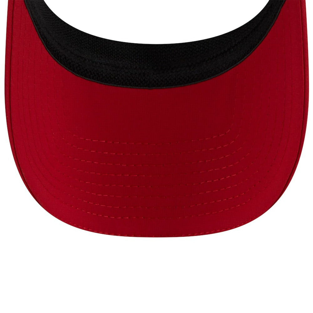 San Francisco 49ers New Era 2025 NFL Training Camp Adjustable Visor - White/Scarlet on sale