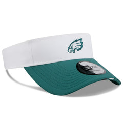 Philadelphia Eagles New Era 2025 NFL Training Camp Adjustable Visor - White/Midnight Green online