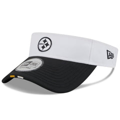 Pittsburgh Steelers New Era 2025 NFL Training Camp Adjustable Visor - White/Black sale