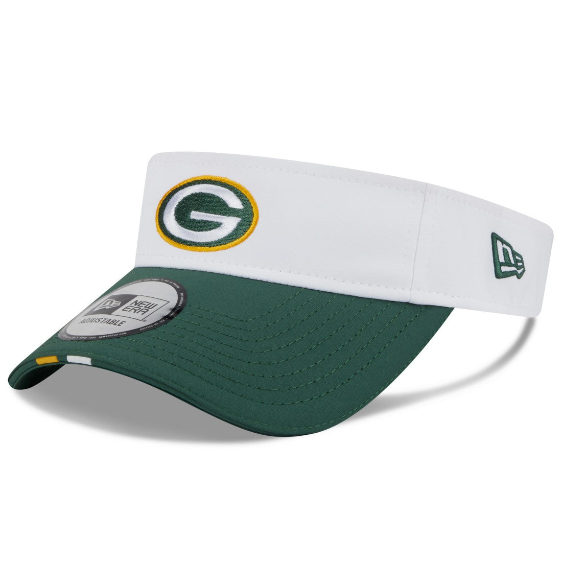 Green Bay Packers New Era 2025 NFL Training Camp Adjustable Visor - White/Green outlet