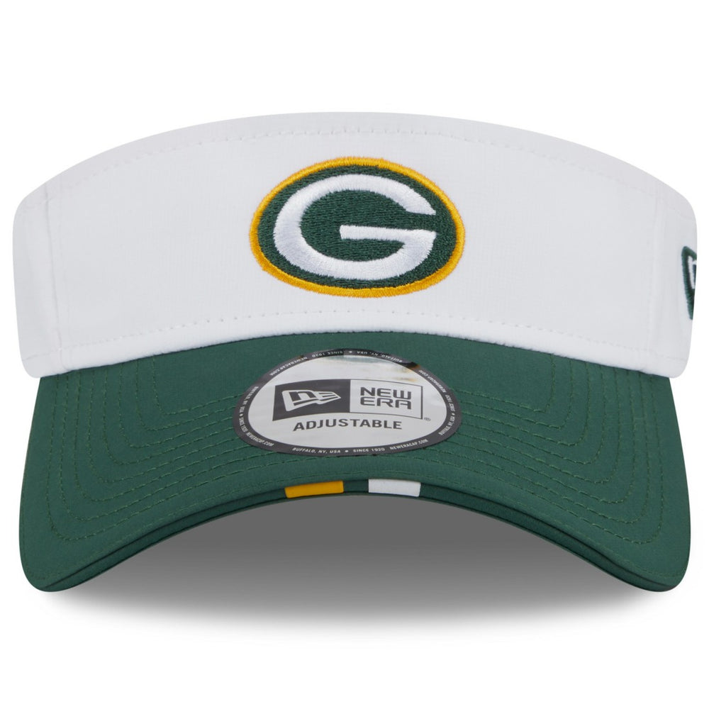 Green Bay Packers New Era 2025 NFL Training Camp Adjustable Visor - White/Green outlet