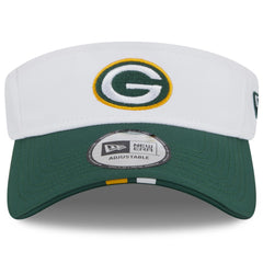 Green Bay Packers New Era 2025 NFL Training Camp Adjustable Visor - White/Green outlet
