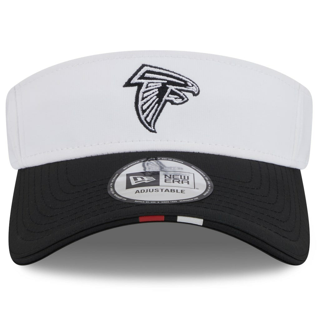 Atlanta Falcons New Era 2025 NFL Training Camp Adjustable Visor - White/Black discount