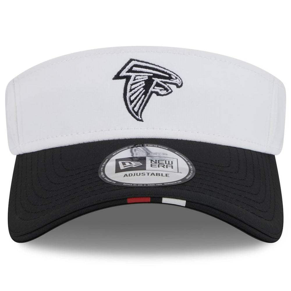 Atlanta Falcons New Era 2025 NFL Training Camp Adjustable Visor - White/Black discount