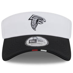 Atlanta Falcons New Era 2025 NFL Training Camp Adjustable Visor - White/Black discount