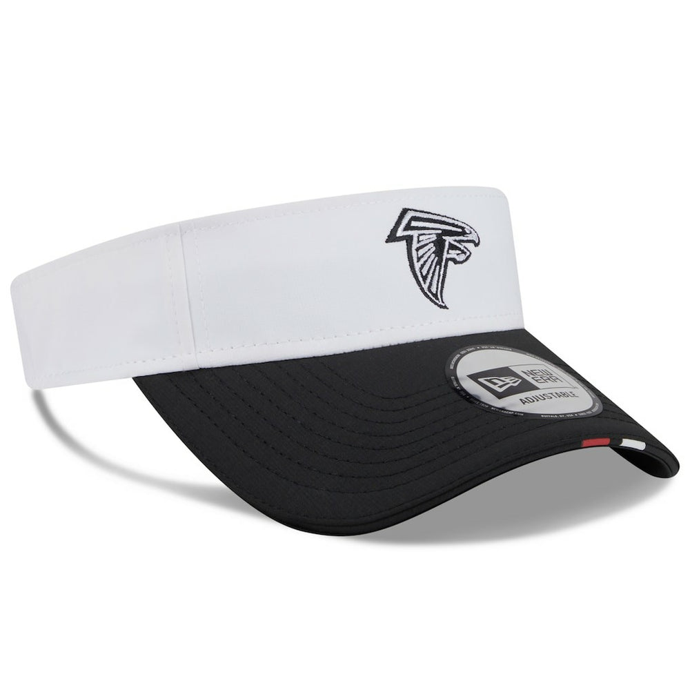 Atlanta Falcons New Era 2025 NFL Training Camp Adjustable Visor - White/Black discount