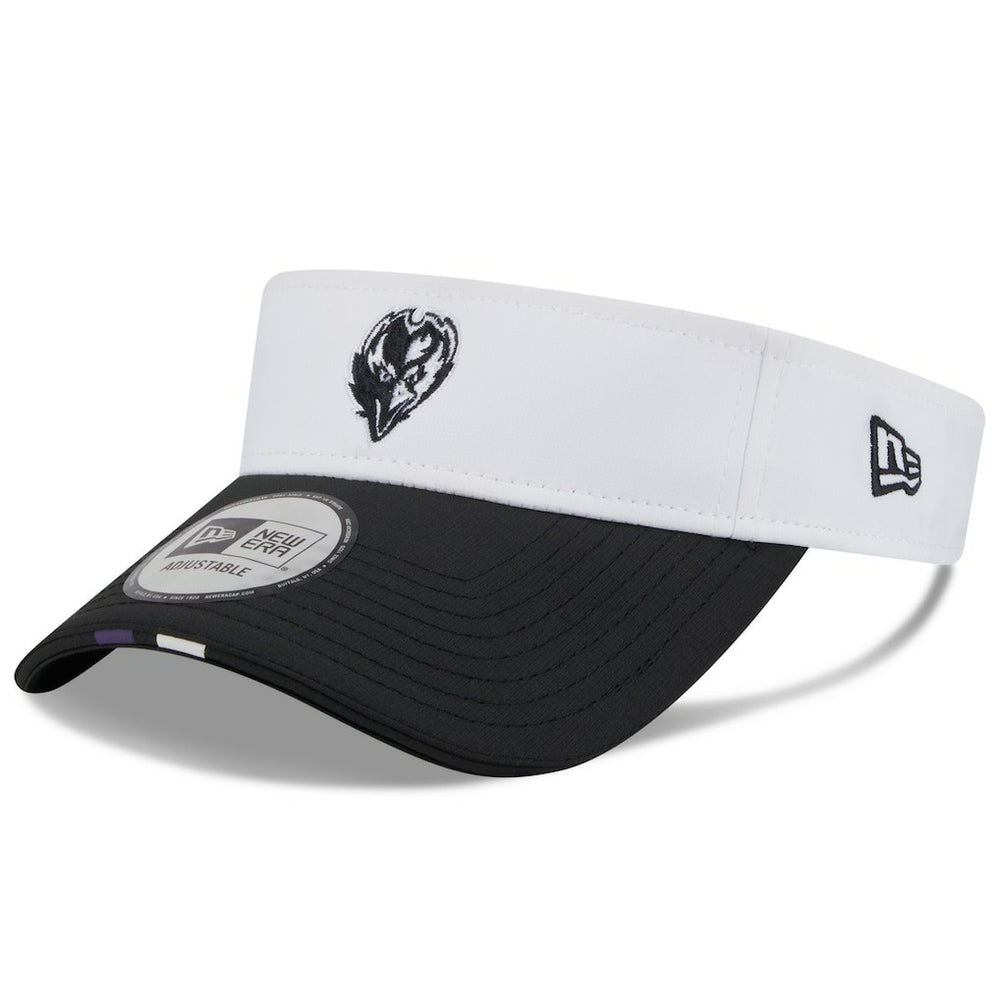 Baltimore Ravens New Era 2025 NFL Training Camp Adjustable Visor - White/Black cheap