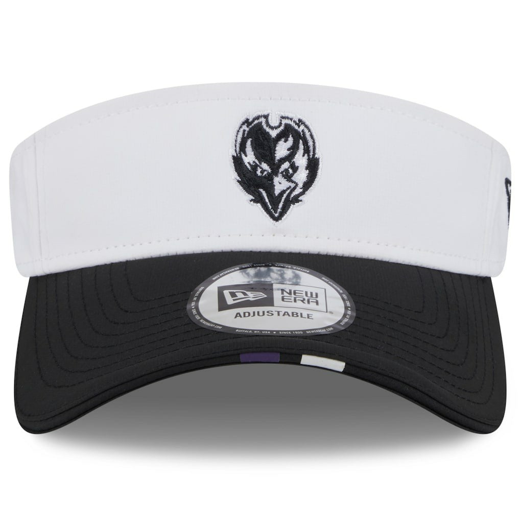 Baltimore Ravens New Era 2025 NFL Training Camp Adjustable Visor - White/Black cheap