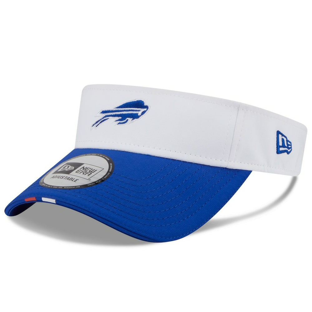 Buffalo Bills New Era 2025 NFL Training Camp Adjustable Visor - White/Royal on sale