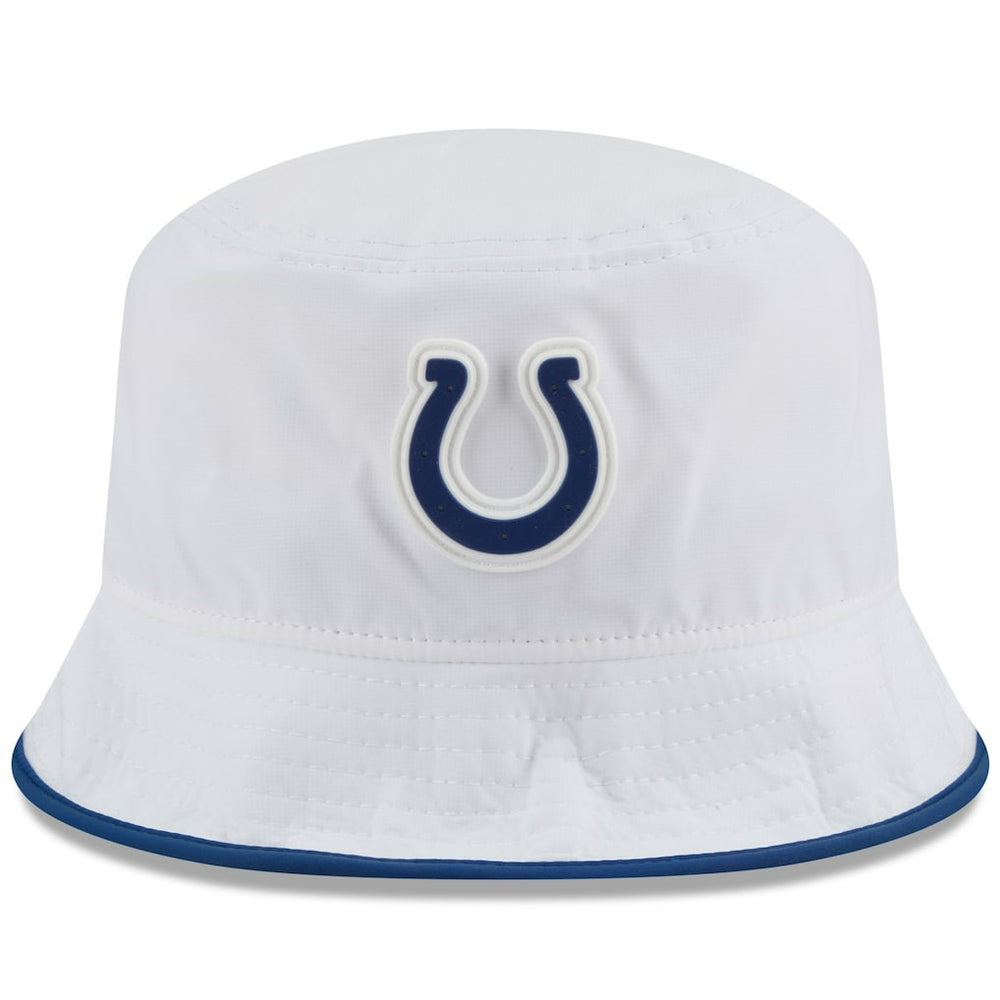 Indianapolis Colts New Era 2025 NFL Training Camp Stretch Bucket Hat - White sale