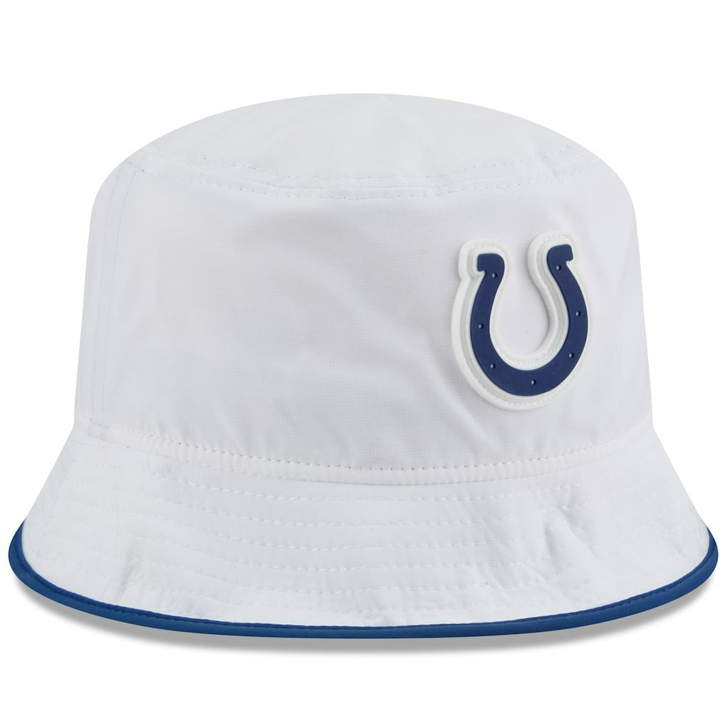 Indianapolis Colts New Era 2025 NFL Training Camp Stretch Bucket Hat - White sale