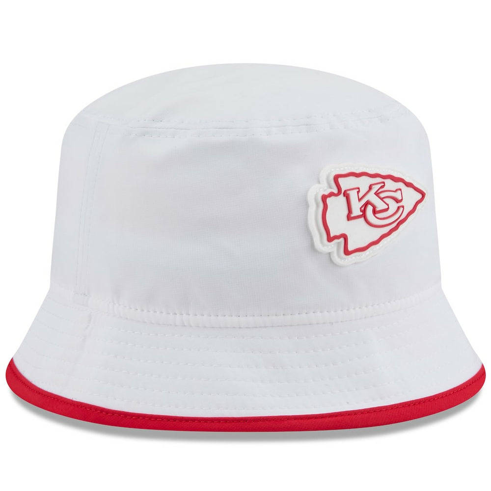 Kansas City Chiefs New Era 2025 NFL Training Camp Stretch Bucket Hat - White discount