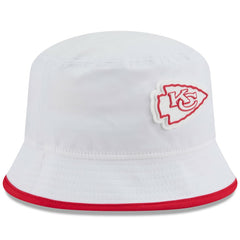 Kansas City Chiefs New Era 2025 NFL Training Camp Stretch Bucket Hat - White discount