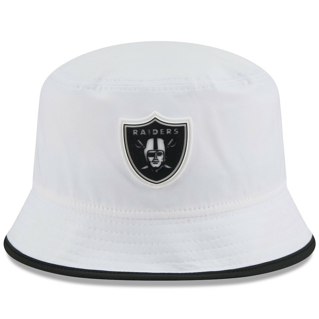 Las Vegas Raiders New Era 2025 NFL Training Camp Stretch Bucket Hat - White discount