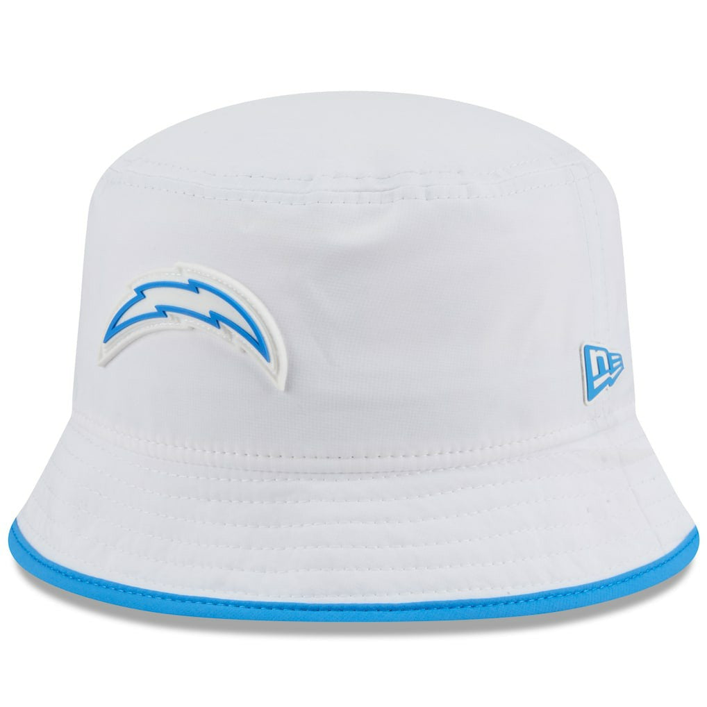 Los Angeles Chargers New Era 2025 NFL Training Camp Stretch Bucket Hat - White on sale