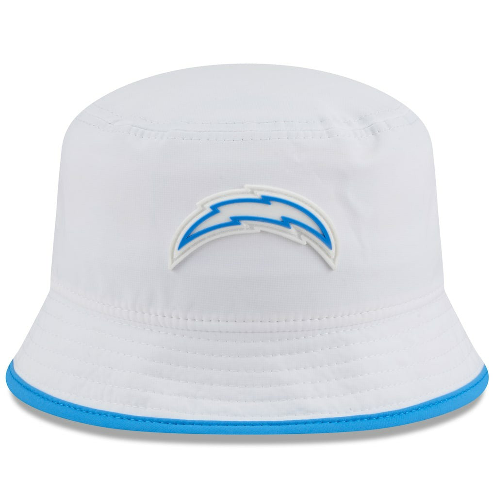 Los Angeles Chargers New Era 2025 NFL Training Camp Stretch Bucket Hat - White on sale
