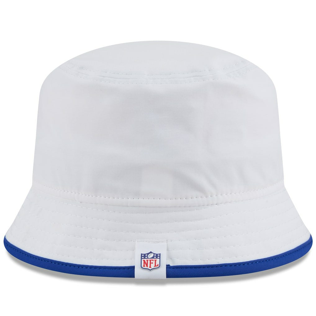Los Angeles Rams New Era 2025 NFL Training Camp Stretch Bucket Hat - White on sale