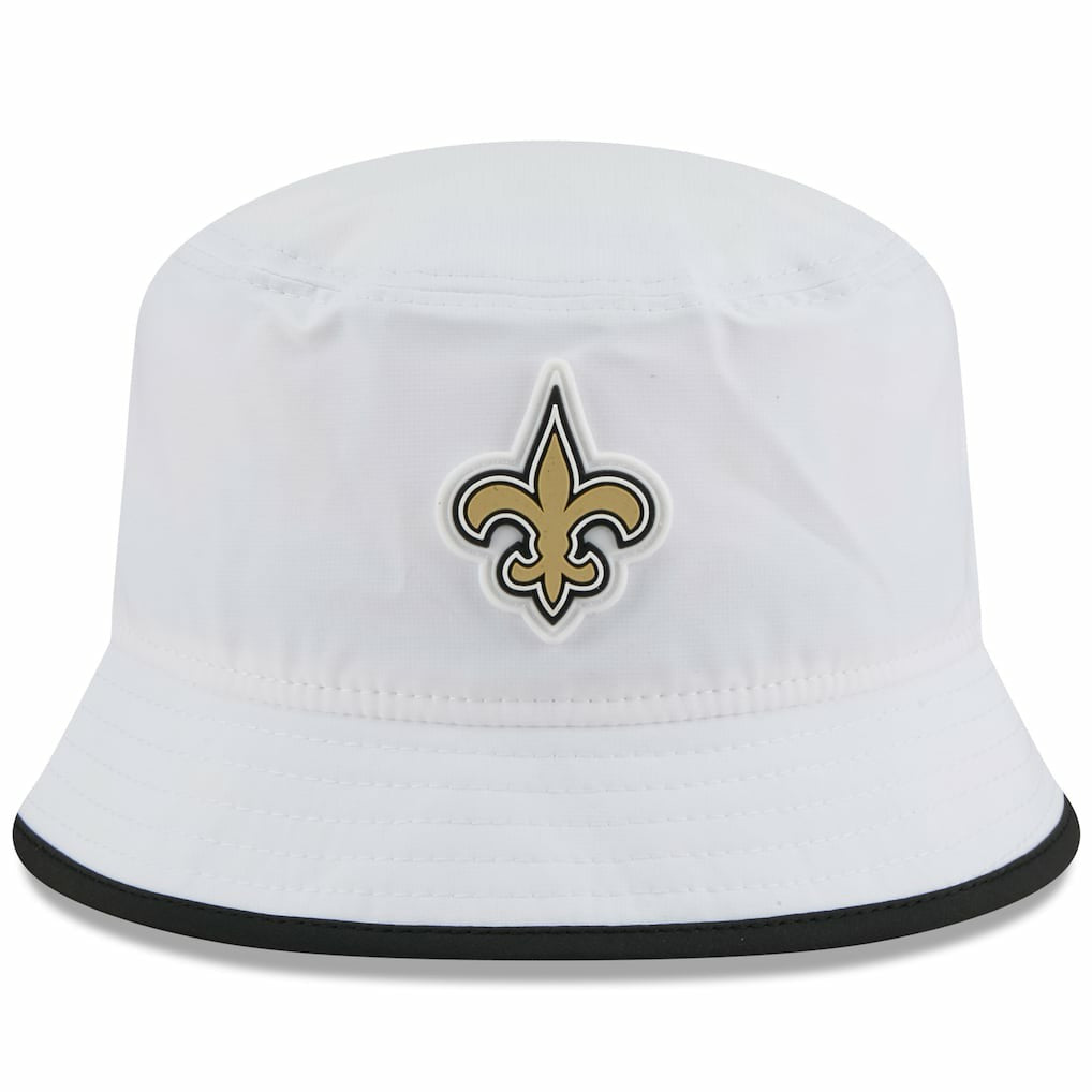 New Orleans Saints New Era 2025 NFL Training Camp Stretch Bucket Hat - White discount