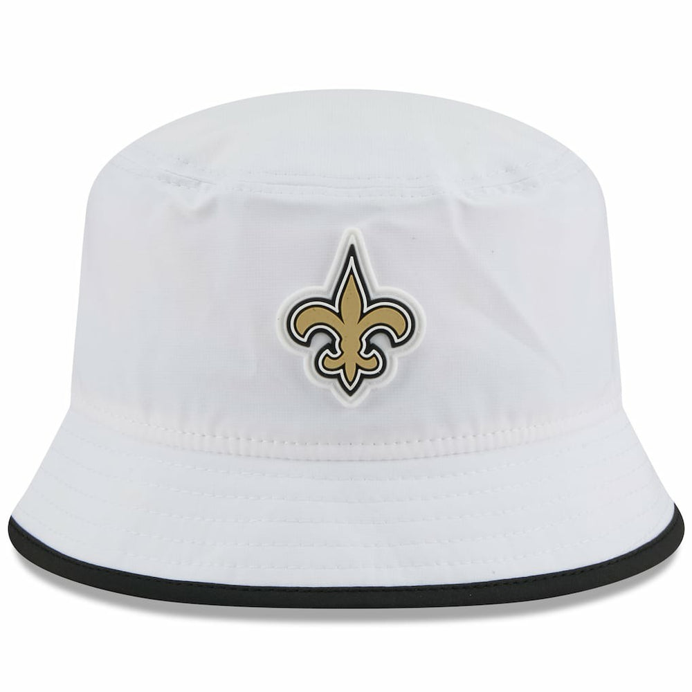New Orleans Saints New Era 2025 NFL Training Camp Stretch Bucket Hat - White discount