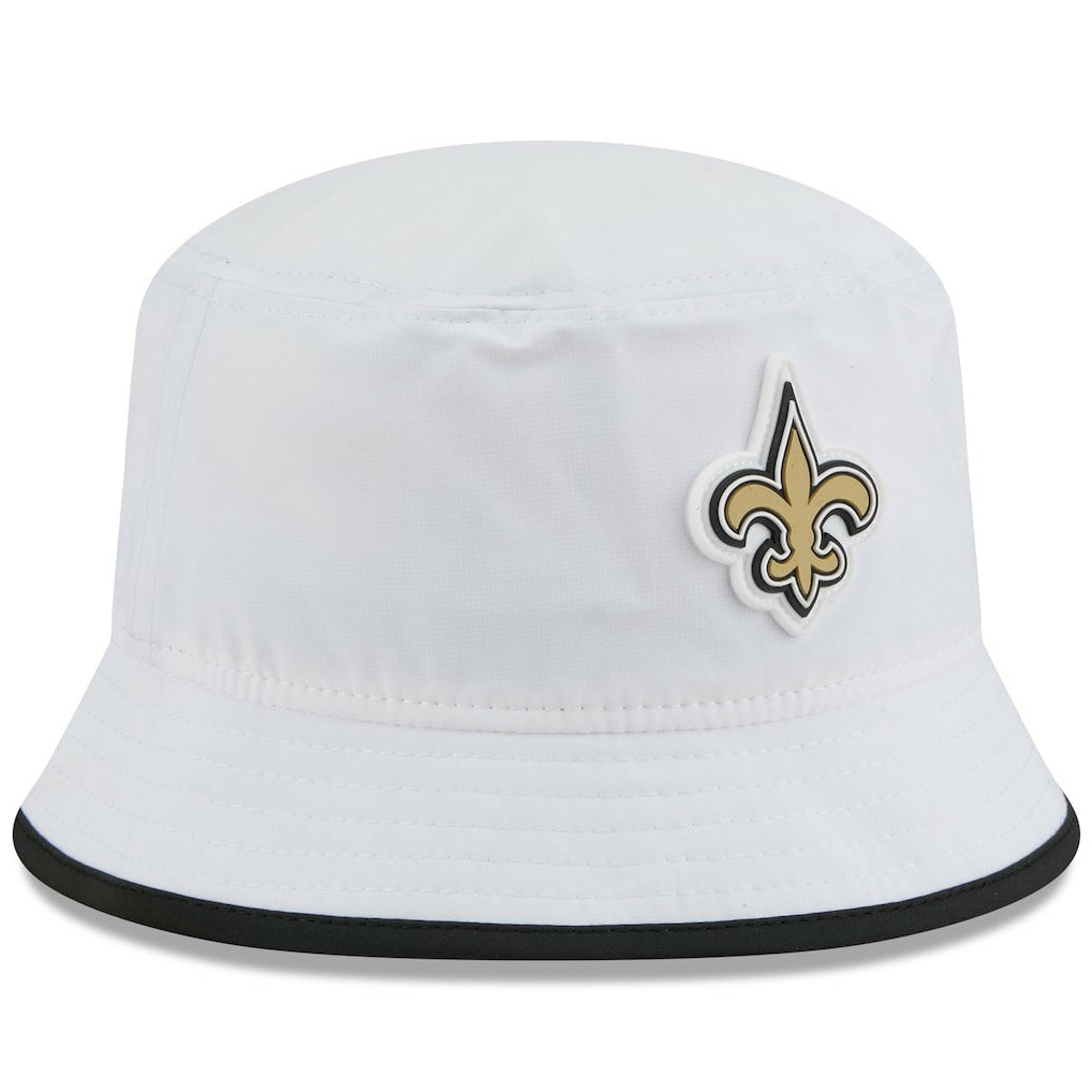 New Orleans Saints New Era 2025 NFL Training Camp Stretch Bucket Hat - White discount
