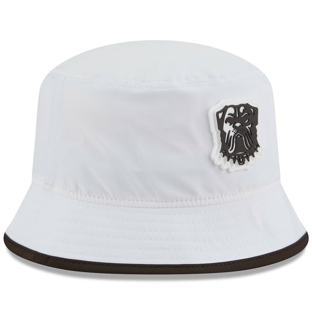 Cleveland Browns New Era 2025 NFL Training Camp Stretch Bucket Hat - White online