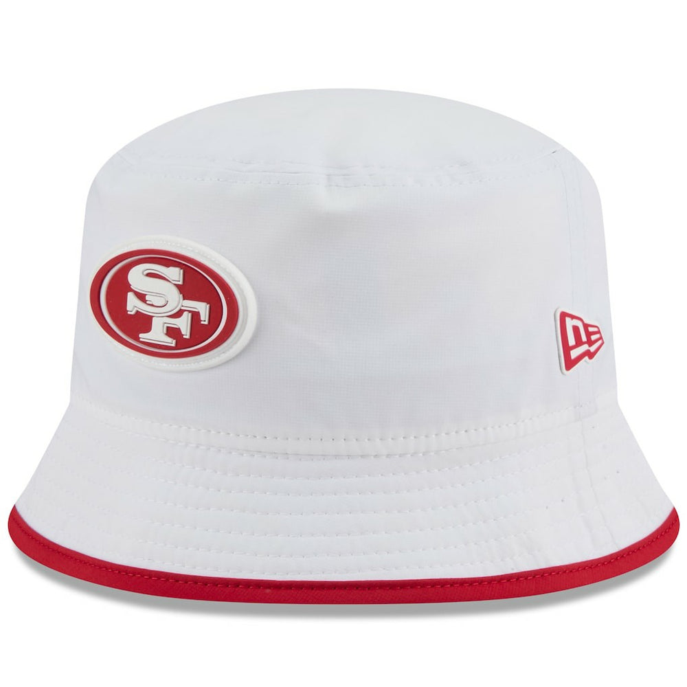 San Francisco 49ers New Era 2025 NFL Training Camp Stretch Bucket Hat - White cheap