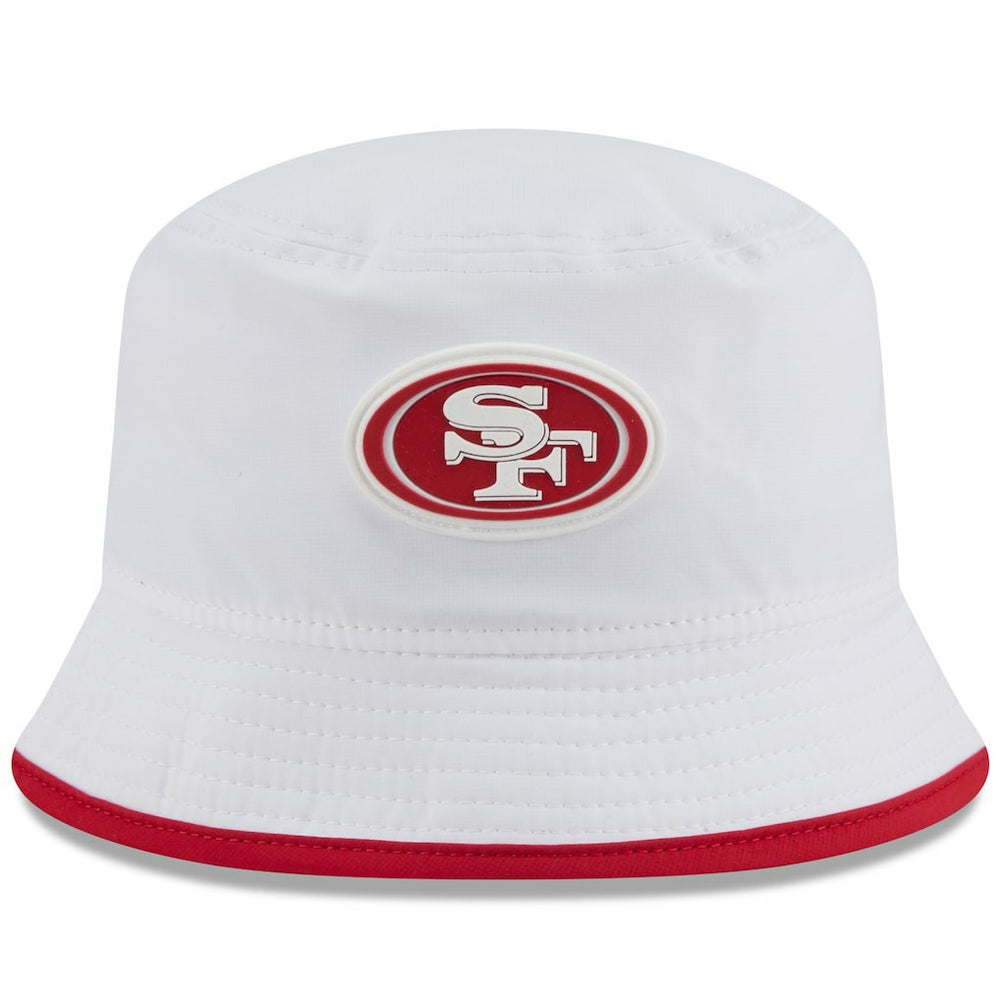 San Francisco 49ers New Era 2025 NFL Training Camp Stretch Bucket Hat - White cheap