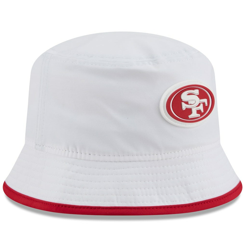 San Francisco 49ers New Era 2025 NFL Training Camp Stretch Bucket Hat - White cheap