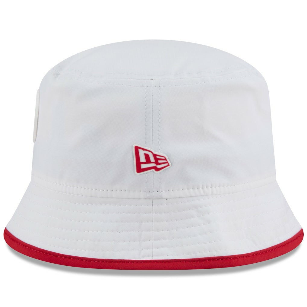 San Francisco 49ers New Era 2025 NFL Training Camp Stretch Bucket Hat - White cheap