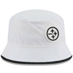 Pittsburgh Steelers New Era 2025 NFL Training Camp Stretch Bucket Hat - White on sale