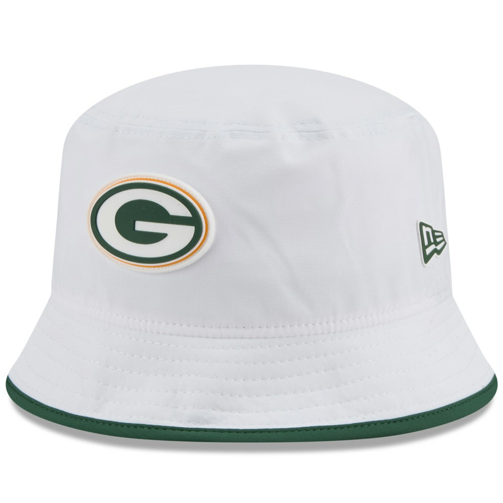 Green Bay Packers New Era 2025 NFL Training Camp Stretch Bucket Hat - White discount