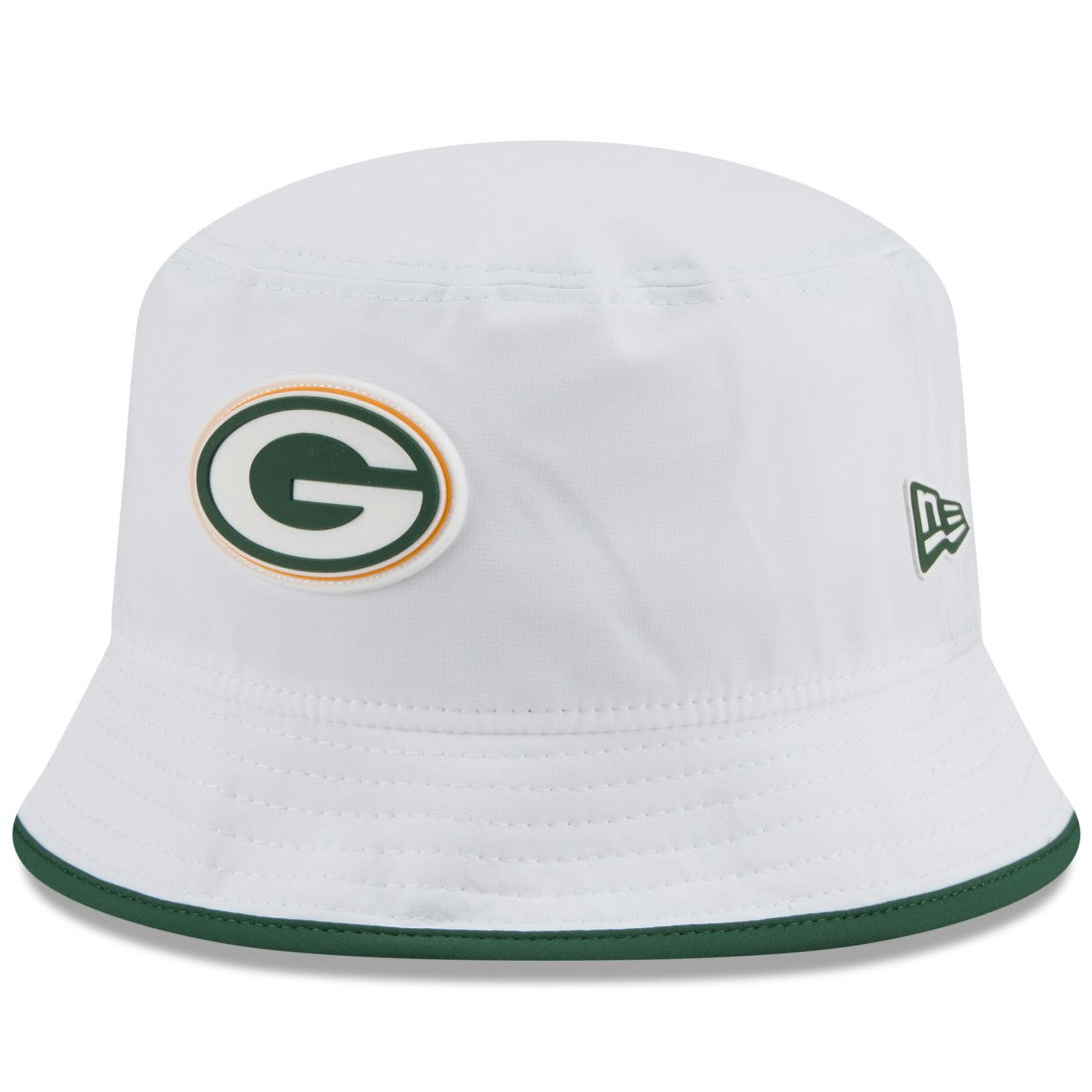 Green Bay Packers New Era 2025 NFL Training Camp Stretch Bucket Hat - White discount