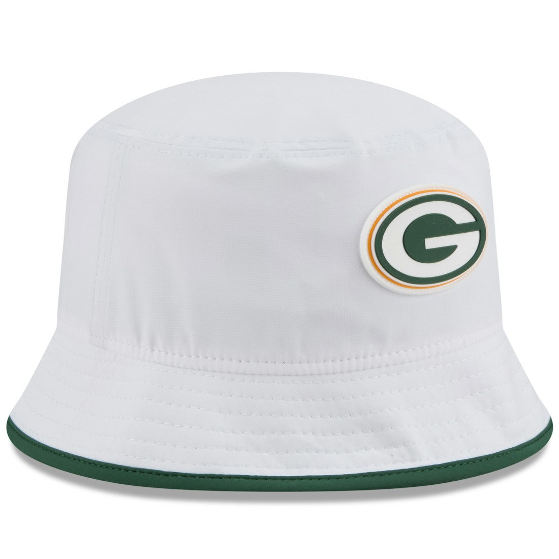 Green Bay Packers New Era 2025 NFL Training Camp Stretch Bucket Hat - White discount