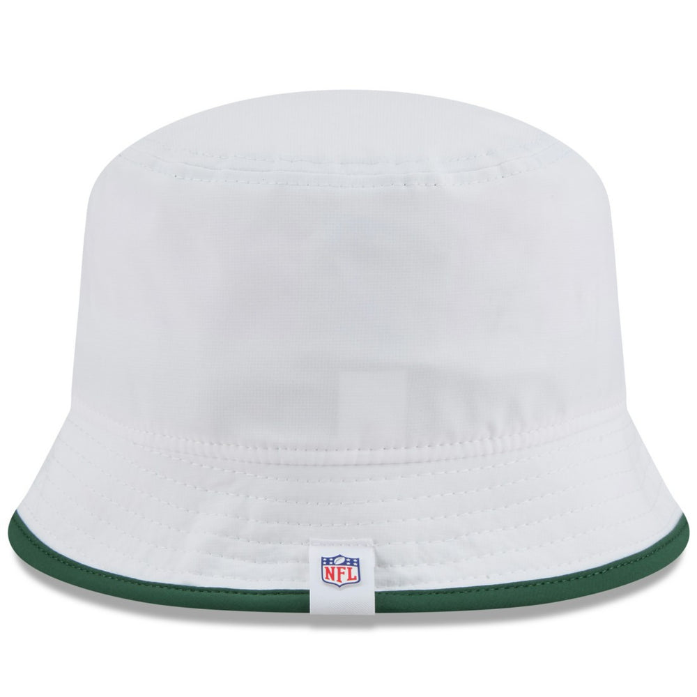 Green Bay Packers New Era 2025 NFL Training Camp Stretch Bucket Hat - White discount