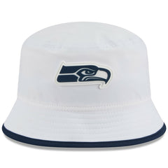 Seattle Seahawks New Era 2025 NFL Training Camp Stretch Bucket Hat - White sale