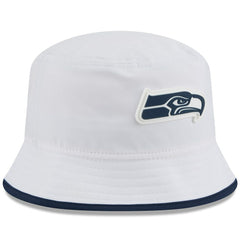 Seattle Seahawks New Era 2025 NFL Training Camp Stretch Bucket Hat - White sale