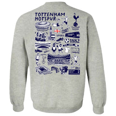 Tottenham Hotspur Vive La Fete Women's Impressions Artwork Pullover Sweatshirt - Gray sale