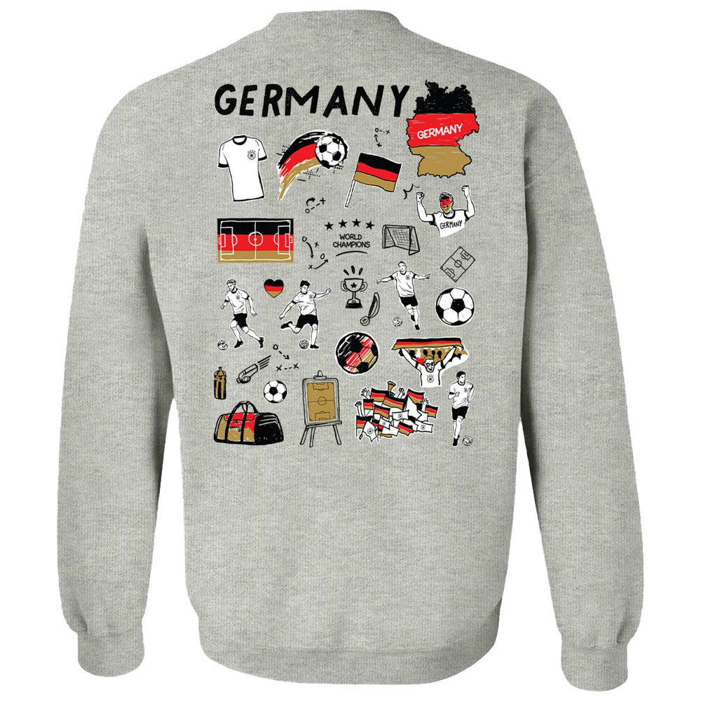 Germany National Team Vive La Fete Women's Impressions Artwork Pullover Sweatshirt - Gray sale