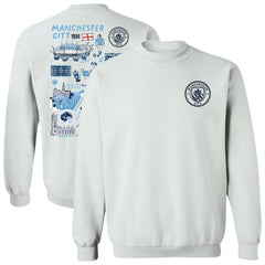 Manchester City Vive La Fete Women's Impressions Artwork Pullover Sweatshirt - White shop