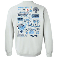 Manchester City Vive La Fete Women's Impressions Artwork Pullover Sweatshirt - White shop
