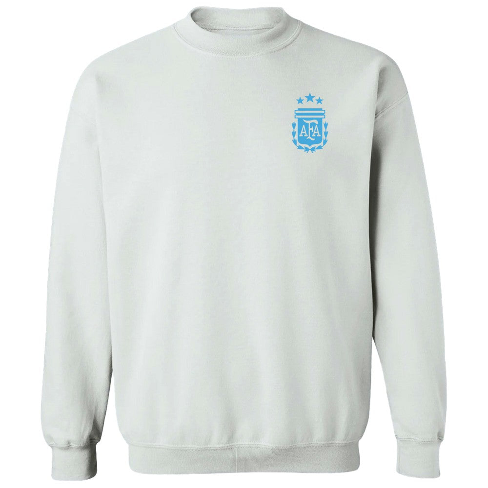 Argentina National Team Vive La Fete Women's Impressions Artwork Pullover Sweatshirt - White online
