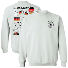 Germany National Team Vive La Fete Women's Impressions Artwork Pullover Sweatshirt - White outlet
