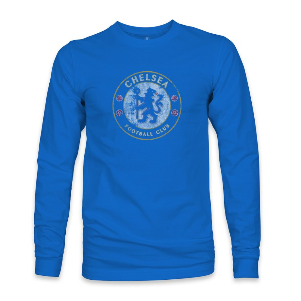 Chelsea 1863FC Color Badge Long Sleeve T-Shirt - Blue discount