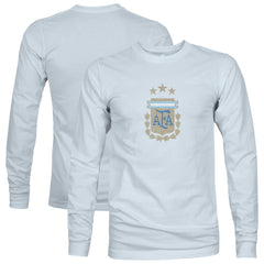 Argentina National Team 1863FC Color Badge Long Sleeve T-Shirt - Light Blue on sale