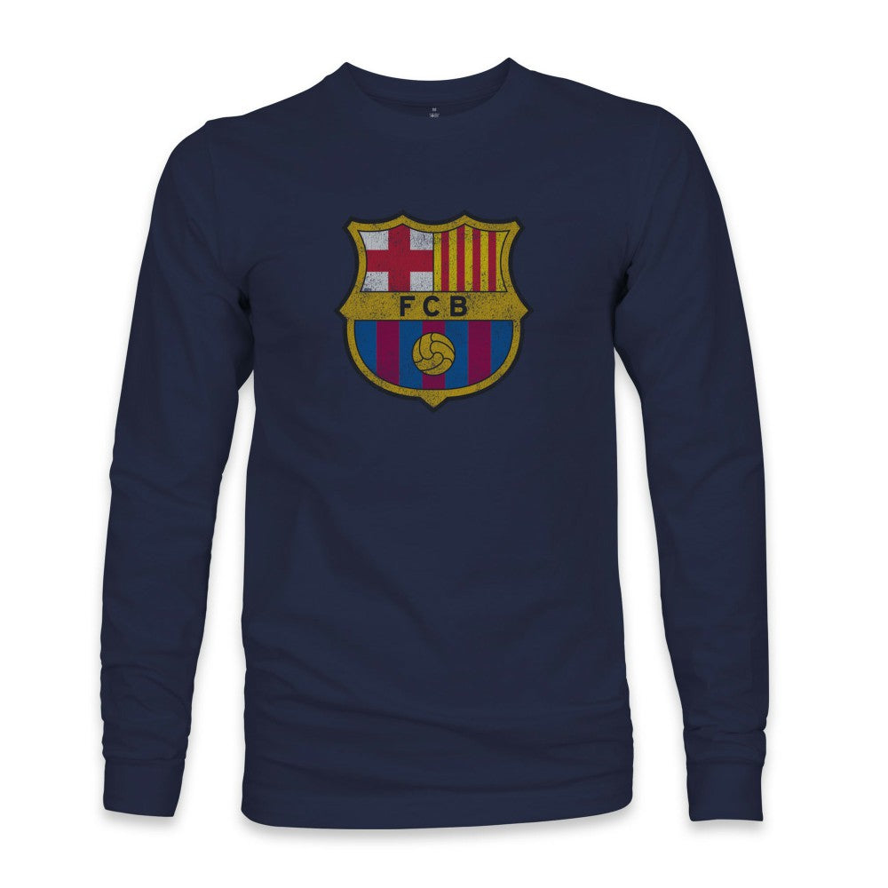 Barcelona 1863FC Color Badge Long Sleeve T-Shirt - Navy on sale